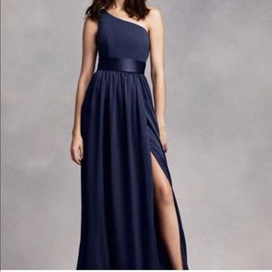 Vera Wang One Shoulder Formal Dress